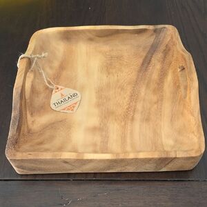 Rustic Brown Wooden Tray